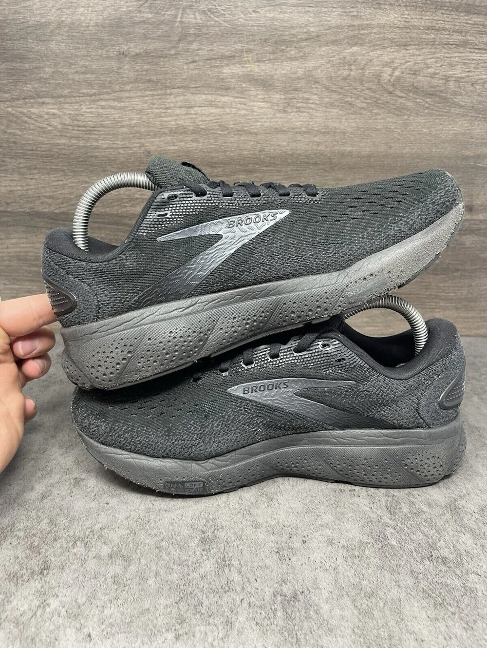 Brooks Ghost 16 Running Shoes Womens Size 9 Black Athletic Trainer